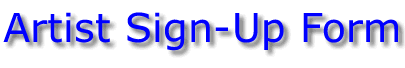 Artist Sign-Up Form